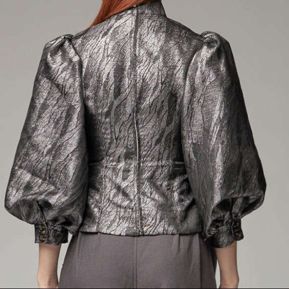 Ganni Jacquard Blouse NWT - Picture 4 of 5